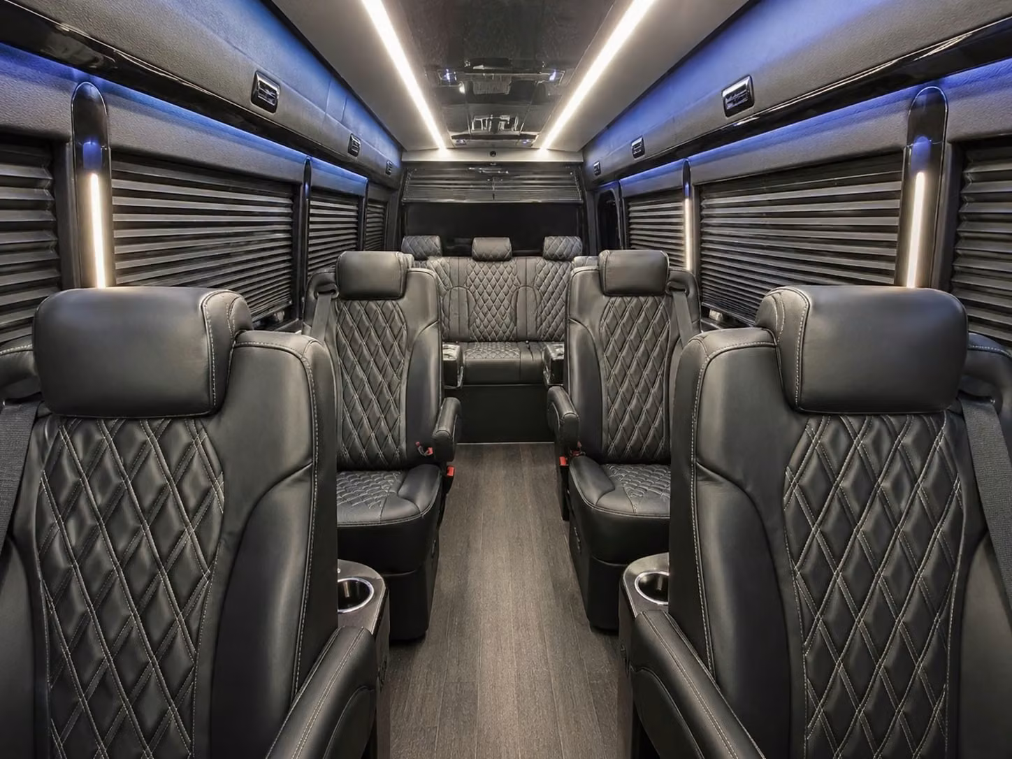 sprinter van with driver inside
